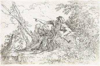 SALVATOR ROSA Three etchings.